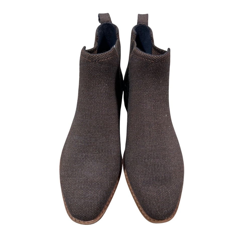 Rothys The‎ Merino Wool Boot Cocoa Brown Knit Ankle Boots Womens Size 6